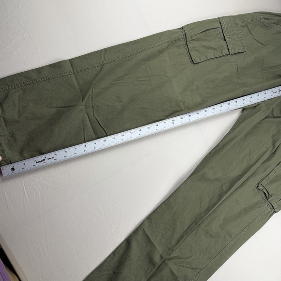 Spitfire Bighead Pants Beige Ripstop Cargo Belted Y2K Skater Mens Size L Green - Picture 4 of 7